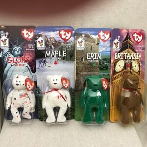 Ty Beanie Babies, Complete Set of McDonald's s 1999 International Bears,NRFP‎